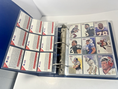 The Official NFL Pro set Binder Pro Set Football card lot 90's 91/ 400 cards + - Picture 3 of 24