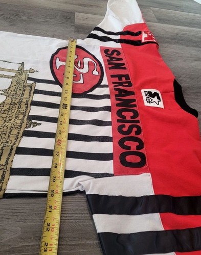 Rare! Authentic 49ers Cable Car Starter Long Sleeve Sweater size Small - Picture 9 of 10