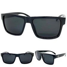 Biker Gangster Hardcore Hip Hop Rapper SUNGLASSES Square Black Frame Dark Lens