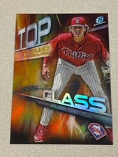 Alec Bohm 2018 Bowman Chrome Top of the Class Box Topper Gold Refractor /50