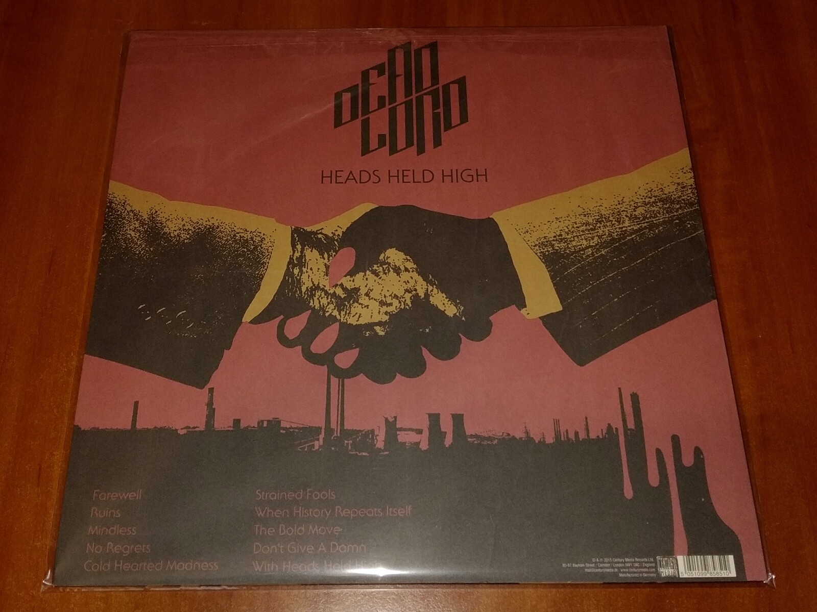 DEAD LORD HEADS HELD HIGH LP *EU 2015 CENTURY MEDIA VINYL w/POSTER 1st