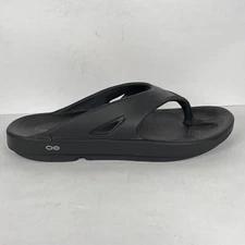 Oofos Ooriginal Flip Flops Mens Size 16 Black Recovery Sandals Comfort Shoes
