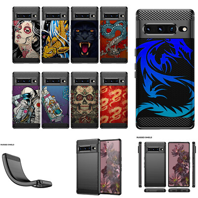 For [Google Pixel 7 (2022)][Flex TPU Fiber SET10] Shock Slim Flexible Case