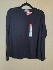 Hanes Comfortblend Women's Originals Long-Sleeve T-Shirt, Black M