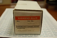 SIEMENS-ALLIS PSH12SE STANDARD DUTY CONTROL STATION ENCLOSURE NEMA 1