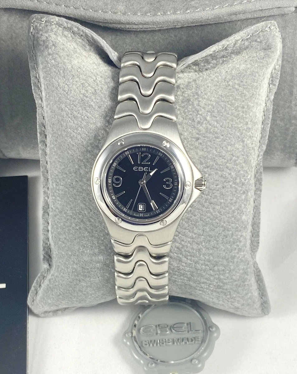 Ladies Ebel Sport Wave 9957K21 Stainless Steel 28MM Quartz New