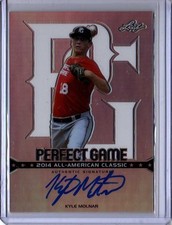 2014 Leaf Metal Draft Kyle Molnar Perfect Game Prismatic RC Auto CARDINALS
