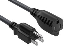 50ft NEMA 5-15P to 5-15R Heavy Duty Power Extension Cord, 16AWG SJT 13A/125V,...