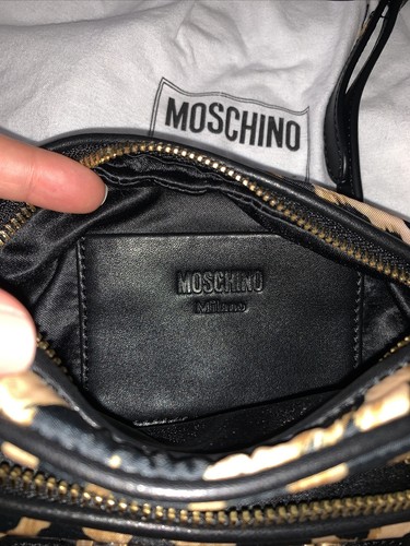 AW21 Moschino Couture Jeremy Scott Allover Leopard Print OvalShaped Shoulder Bag - Picture 5 of 11