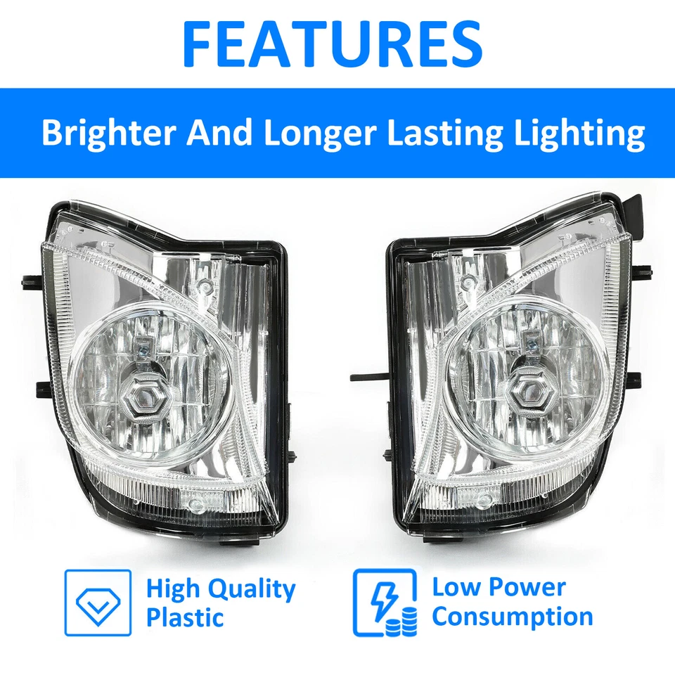 Pair For Lexus IS250 IS350 2006 2007 2008-2010 Bumper Clear Fog Lights w/Bulbs - Image 3 of 4
