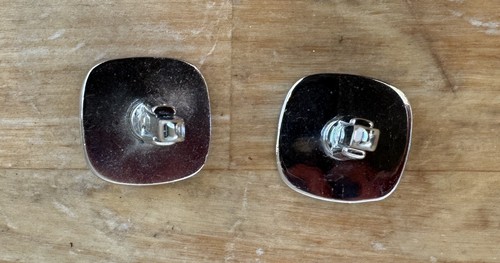 vintage pink elephant silver toned hickok cufflinks Kitsch MCM USA - Picture 4 of 5