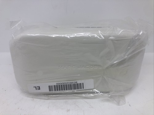 New Marc Jacobs White Hard Eyeglass Sunglasses Case Cleaning Cloth & Soft Pouch - Picture 2 of 7