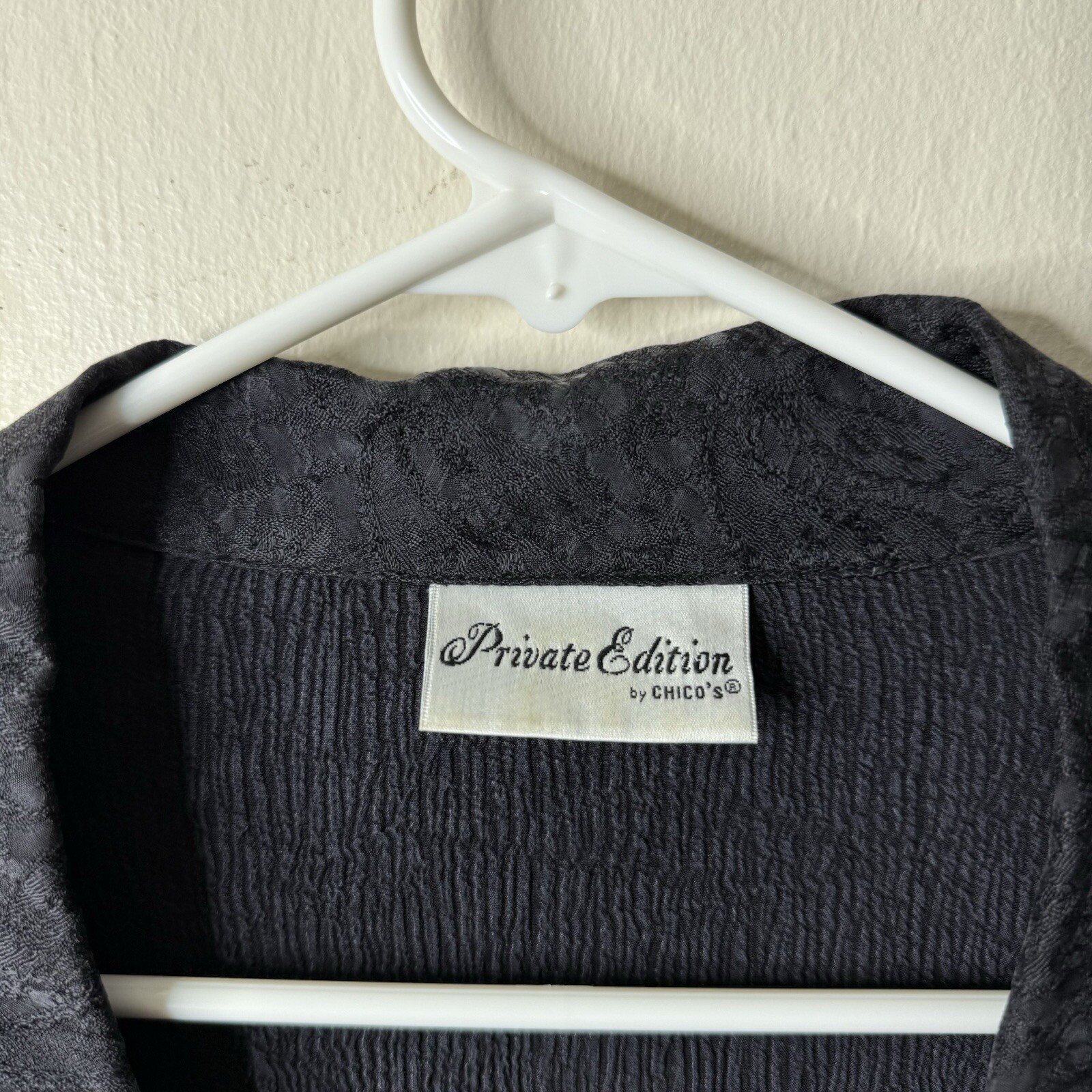 Chicos Private Edition Black Patchwork Lagenlook … - image 3