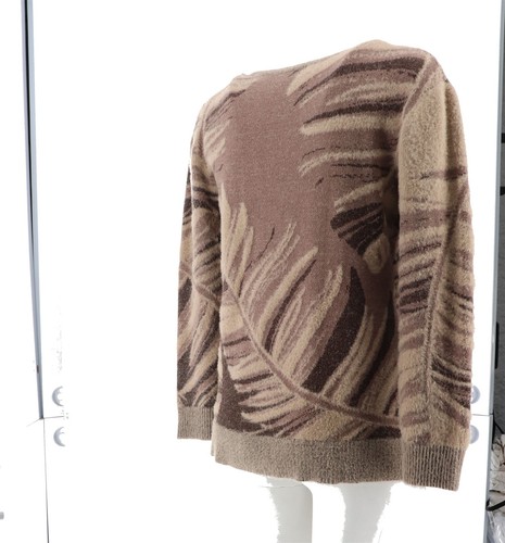 DG2 Diane Gilman Fuzzy Novelty Sweater Taupe M NEW (756) - Picture 6 of 8
