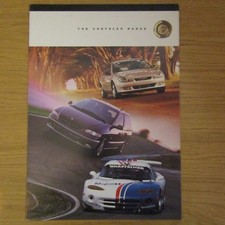 CHRYSLER Neon Voyager PT Cruiser Dodge Charger Concepts UK Range Brochure 1999