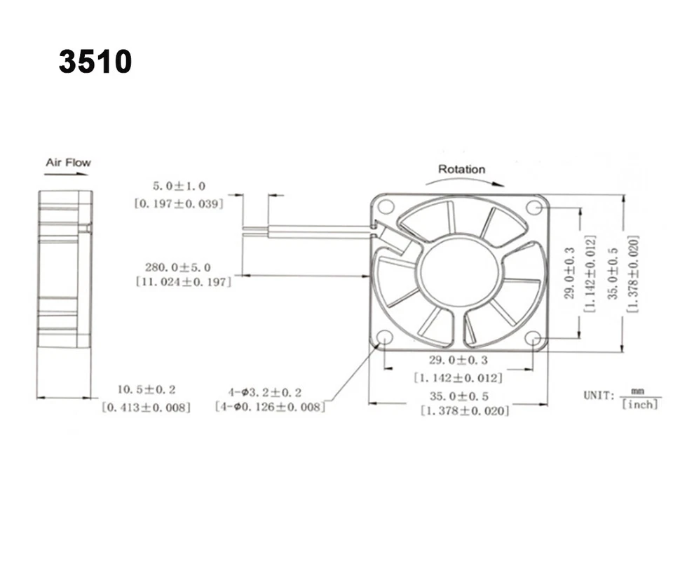 20-35mm 5/12V USB Powered PC Router Cooling Fans Laptop small fan Hydraulic - Image 2 of 4