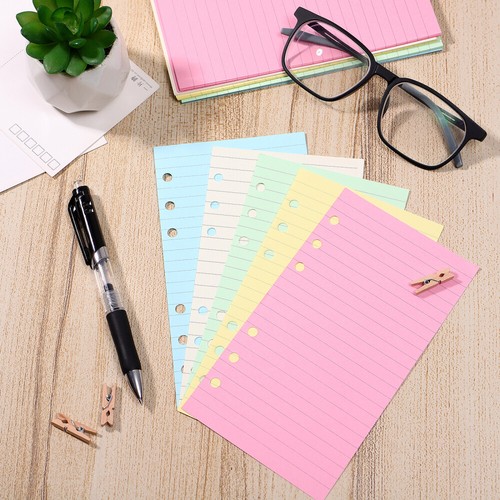 50 Pages 6-Hole Ruled Loose Leaf Paper Loose Leaf Planner Note Book Filler Paper - Picture 10 of 12