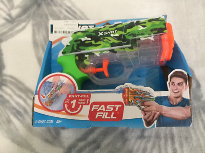 Zuru X-Shot Skins Fast-Fill Water Gun , Shoots 30 Feet, 3.3 Fl Oz. New