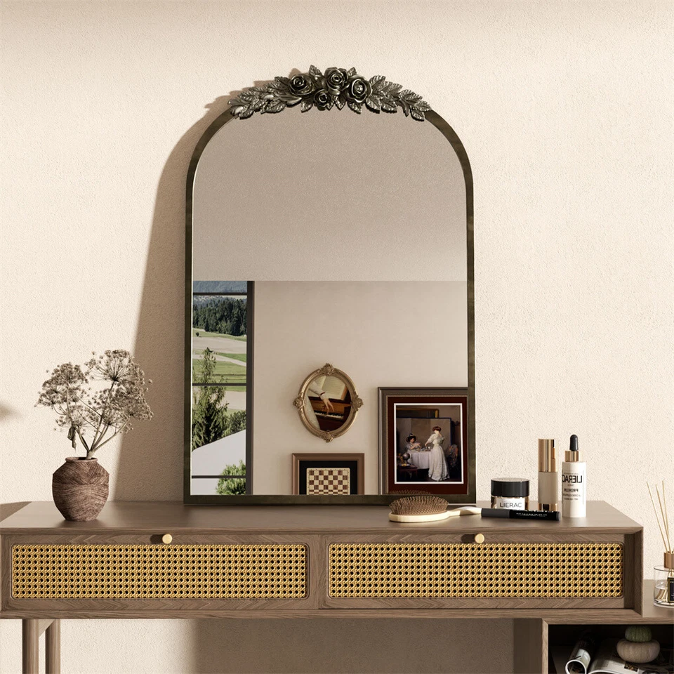 Upgrade Vintage Wall Mirror Entryway Hallway Accent Mirrors For Home Decorative - image 3 of 4