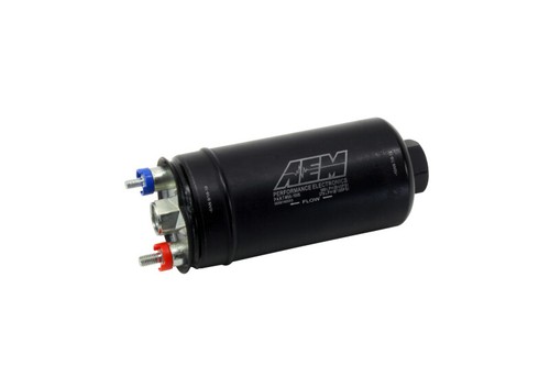 GENUINE AEM 50-1005 Inline Fuel Pump 380LPH Bosch 044 Style + 10AN Inlet Fitting - Bild 5 von 10