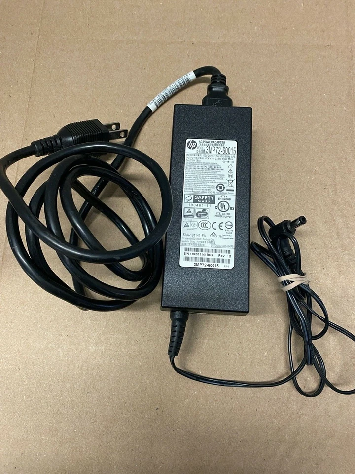 Adaptador de CA Original HP 3MP72-60015 24V 2.5A 60W HP24V2.5A60W-5.5x2.5mm Foto 3 de 4