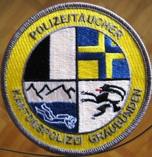 SWISS POLIZEITAUCHER KANTON GRAUBÜNDEN Stoff limit.