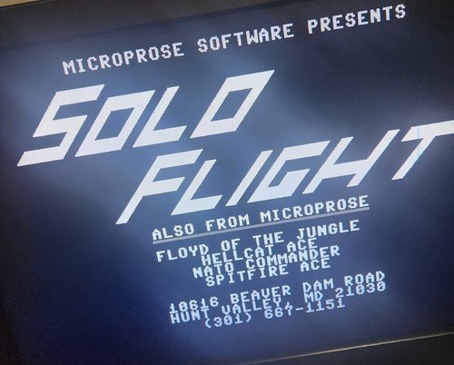 Vintage Solo Flight Commodore 64 Disc Only Computer Software 1984 Microprose - Picture 3 of 5