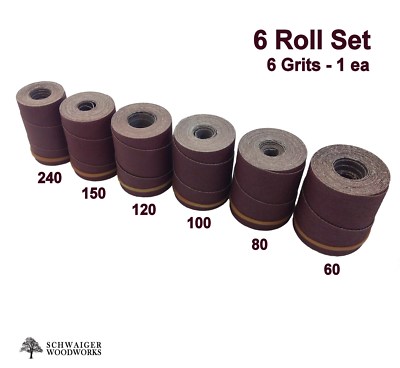 120g for JET//Performax 22-44 2 Drum Sander Sanding Wraps//Rolls 22-44 Plus//Pro