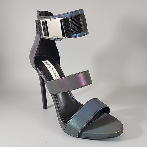 Steve Madden Felice Metallic Interference Pumps - 5" Absatz - Knöchelriemen - Größe 7 - Bild 3 von 11