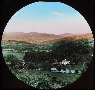 Glass Magic Lantern Slide THE VALE OF CLARA COUNTY WICKLOW C1890 PHOTO IRELAND