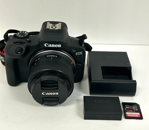 Canon EOS R100 4K Video Mirrorless Camera with RF-S 18-45mm f/4.5-6.3