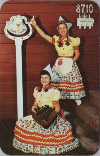 c1950s Apple Tree Shanty restaurant Denver Colorado girls costumes C939