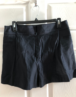 ショートパンツ THEORY Women Shorts  Burmudas P0109219001 Black New Theory Women's Utility Linen-Blend Short Size 6 CONCORD