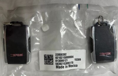 GM Genuine 2pcs Keyless Entry Remote Key Fob- OEM 22859392, 2015-2020 GMC Sierra