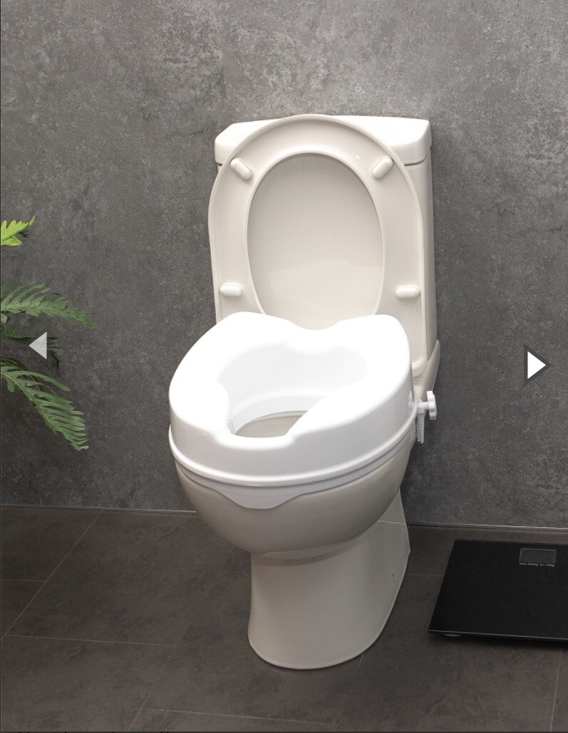 4” INCH / 10 CM Raised Toilet Seat No Lid High Elevated Raiser