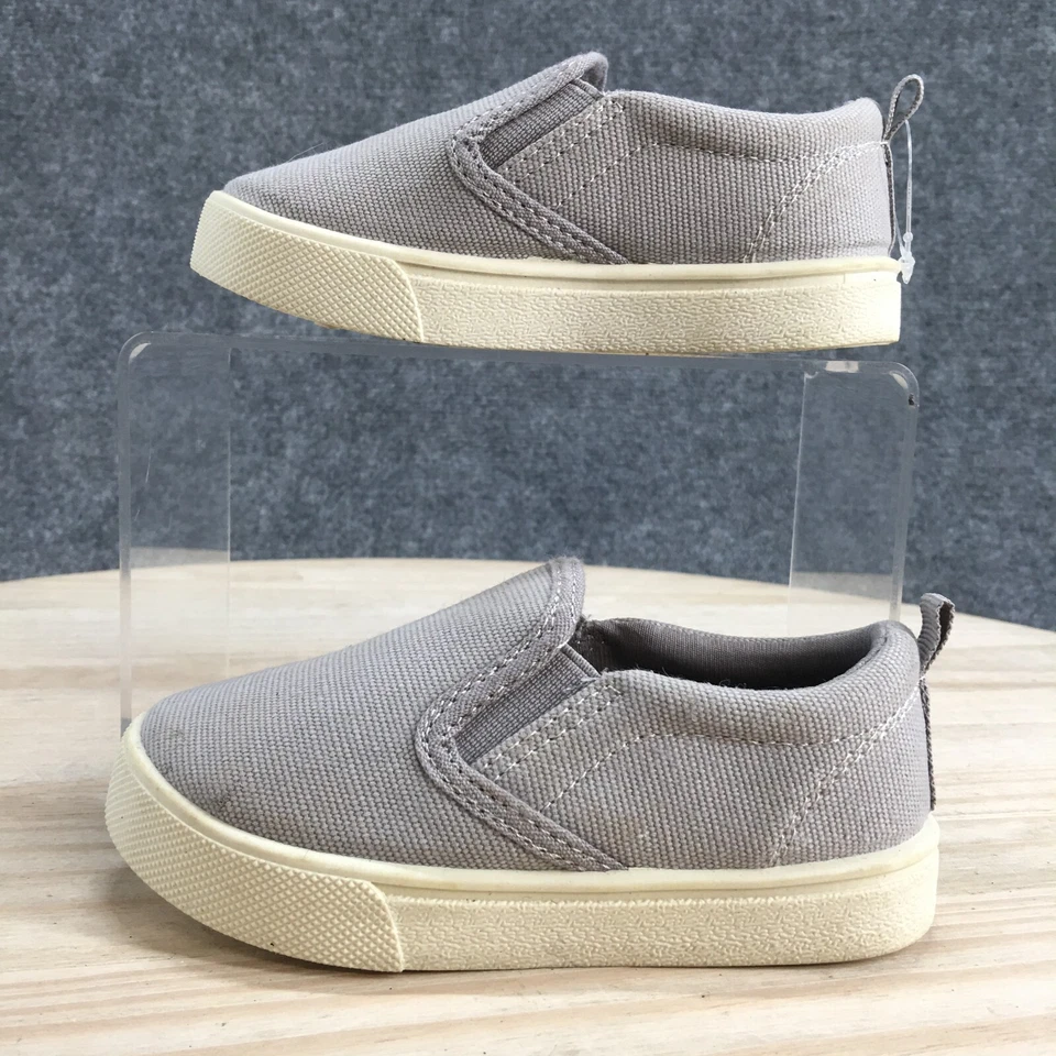 OshKosh B'gosh Zapatos Niños 8 B Austin Informales Mocasín Sin Cordones Tela Gris Foto 2 de 4