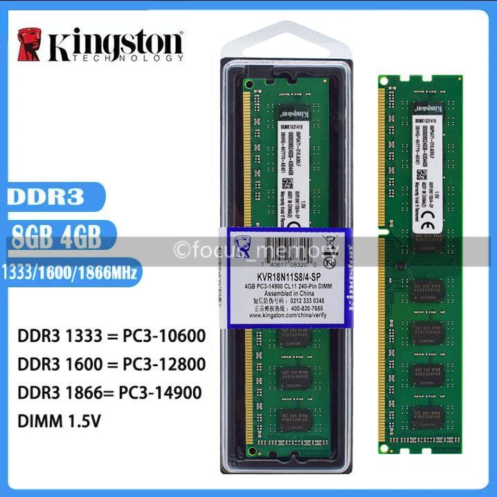Kingston 1333 Ddr3 Kingston DDR3 4GB 8GB 1066/1333/1600/1866Mhz