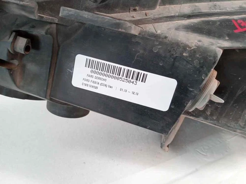 C1BB13W029 Faro Derecho para FORD FIESTA (CNN) Van 2012 525043 - Imagen 4 de 10