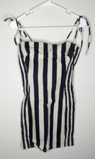 ASTR the Label Lena Striped Bodycon Dress, Navy/White, Women's XS