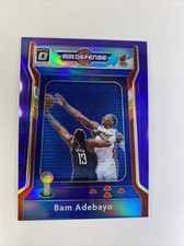 2020-21 Donruss Optic BAM ADEBAYO #2 Air Defense PURPLE HOLO PRIZM SP Miami Heat