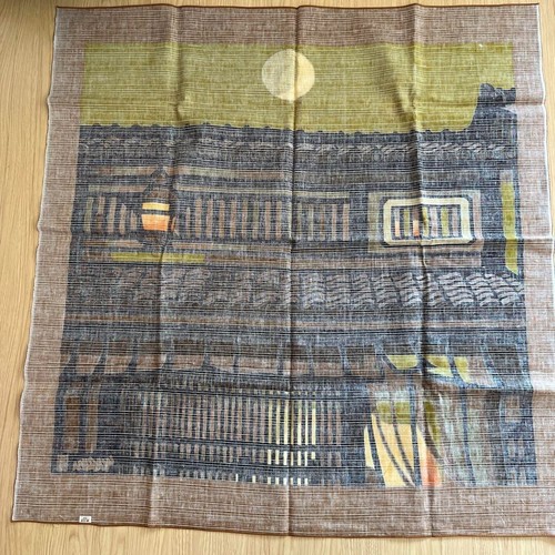 Vintage Clifton Karhu Kyoto Nishijin Druck Wandbehang Furoshiki Wandteppich JPN - Bild 9 von 10
