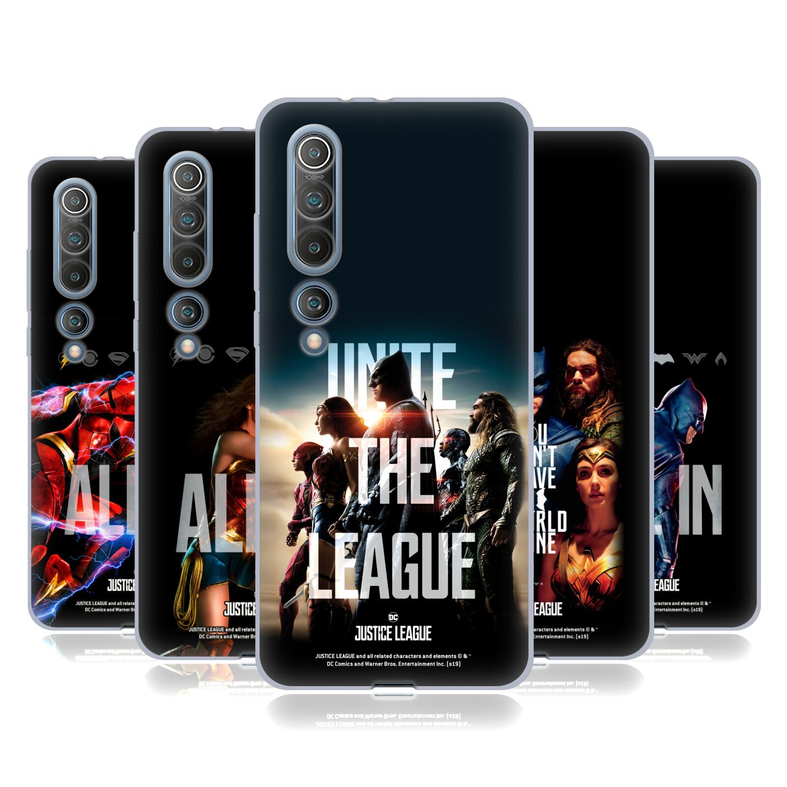 OFFICIAL JUSTICE LEAGUE MOVIE POSTERS SOFT GEL CASE FOR XIAOMI REDMI PHONES