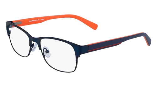 Marchon NYC Junior M-6000 blau 412 Metall optische Brille Gestell 50-16-135 RX A