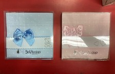 BIRTH BAG FIRST CHANGE NEWBORN WITH INSERT in AIDA CANVAS col. Pink or Sky