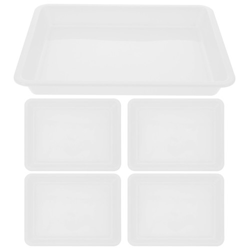 Bandejas de almacenamiento organizadoras de rompecabezas de plástico para servir soporte para bloque 6 piezas - Imagen 9 de 12
