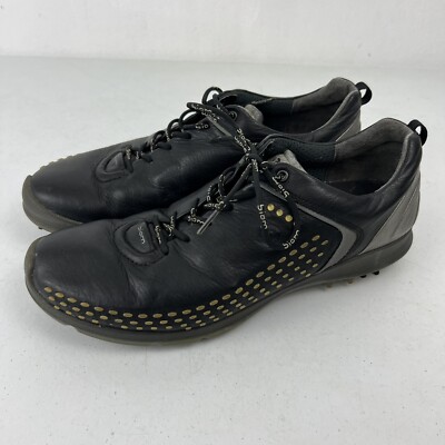 Ecco Biom G2 Hydromax Natural Motion Yak Black Leather Golf Shoes Mens 47 US 13