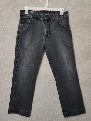 Alberto T400 Jeans Mens 34x34 (actual 34x28) Gray Stone Wash Modern Fit Distress