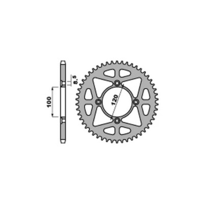 PBR 4478 GETRIEBEKRANZ ERGAL SCHWARZ Z 56 P. 428 BETAMOTOR 125 RR ENDURO 2005