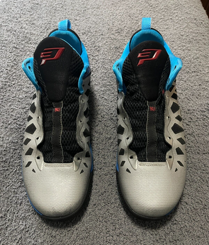 Nike Air Jordan CP3.VI Nitro Pack Metálico Plateado Negro Azul Brillo - Talla 10.5US - Imagen 10 de 14