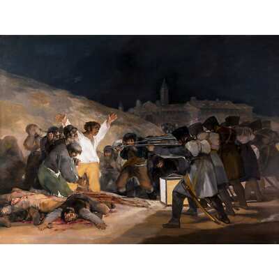 Francisco Goya, The Third of May, 1814, Canvas Print, 30'' x 40'' + Border